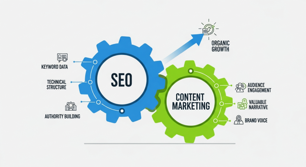 Relation ship with SEO and content marketing
